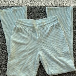 Flare waffle sweatpants
